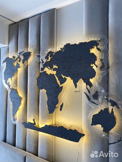 Карта мира(панно на стену)