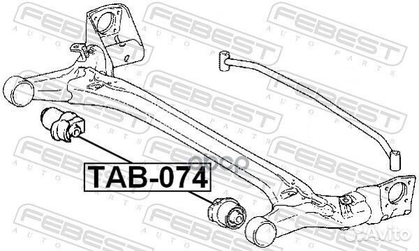 Сайлентблок задней балки TAB-074 Febest