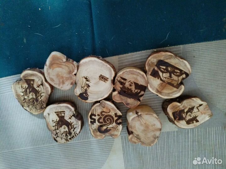 Спилы дерева рисунком