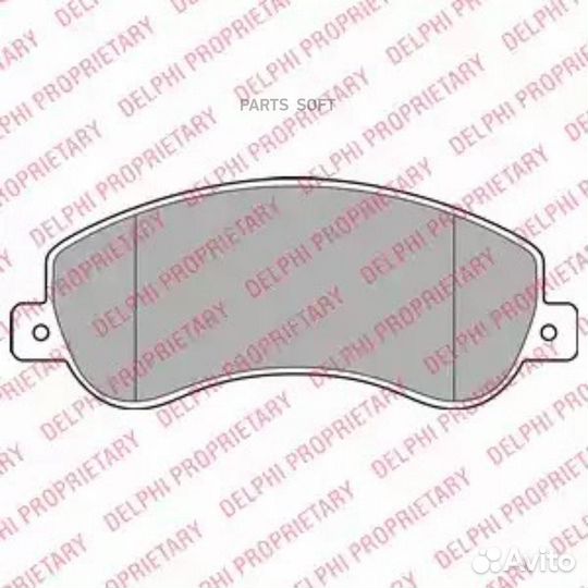 Delphi LP1954 Колодки тормозные дисковые перед