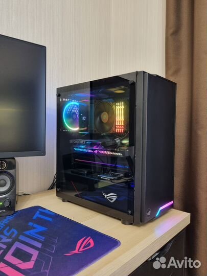 ROG strix мощный игровой компьютер i9, RTX, 32gb