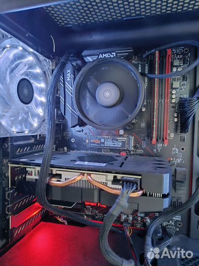 Msi B450 gaming plus max+R5 3400g+Озу 16gb Samsung