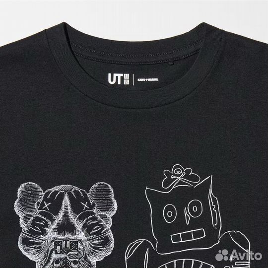 Футболка uniqlo kaws