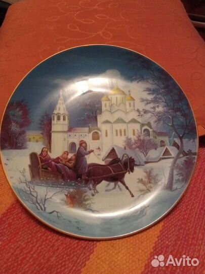 Настенная тарелка Вербилки ручная работа