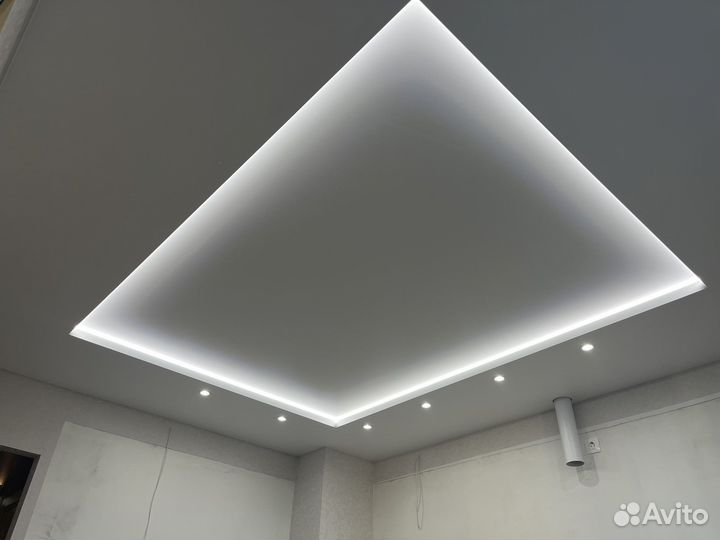 Натяжные потолки, ремонт потолков