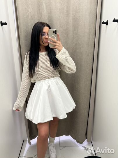 Юбка баллон мини