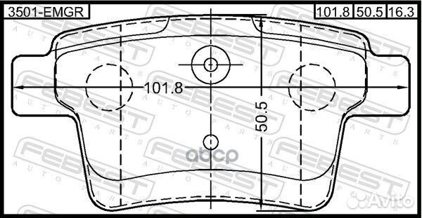 Колодки дисковые задние Geely Emgrand X7 14