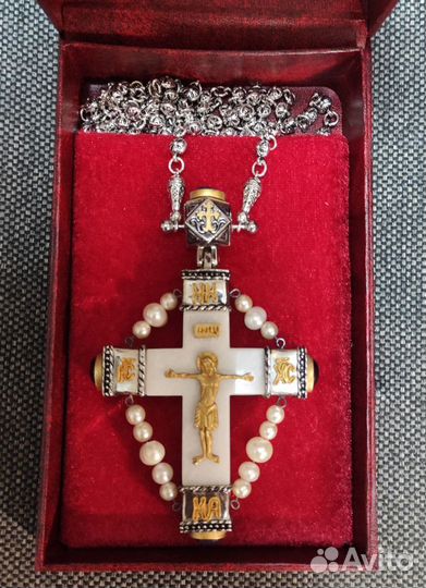 Корсунский крест с жемчугом