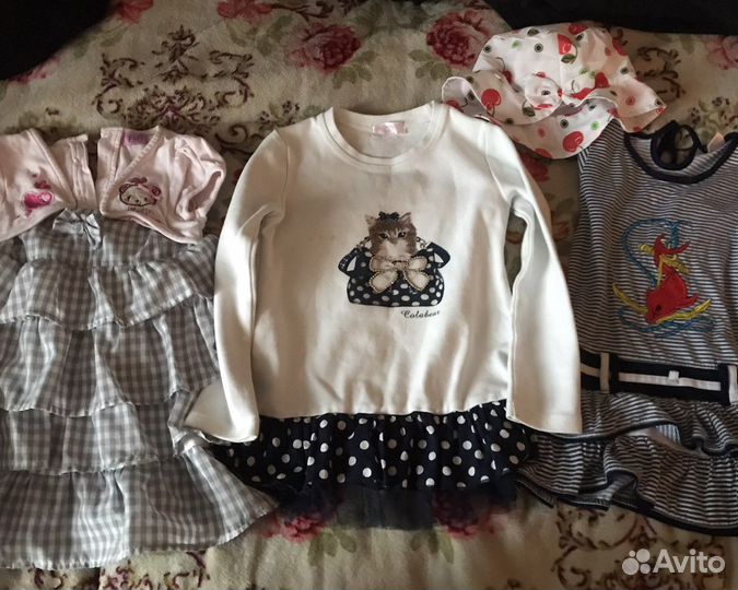 Детская одежда для девочек 86 92 пакетом