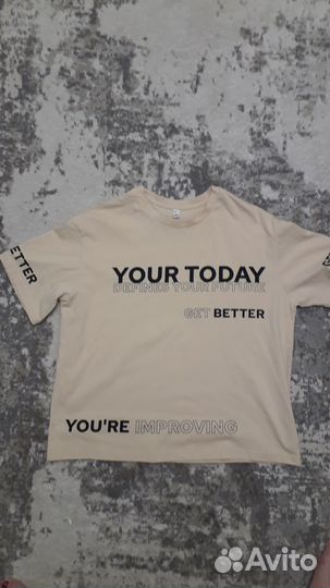 Футболка женская оверсайз xs