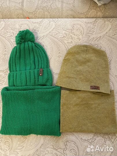 Шапка со снудом для мальчика