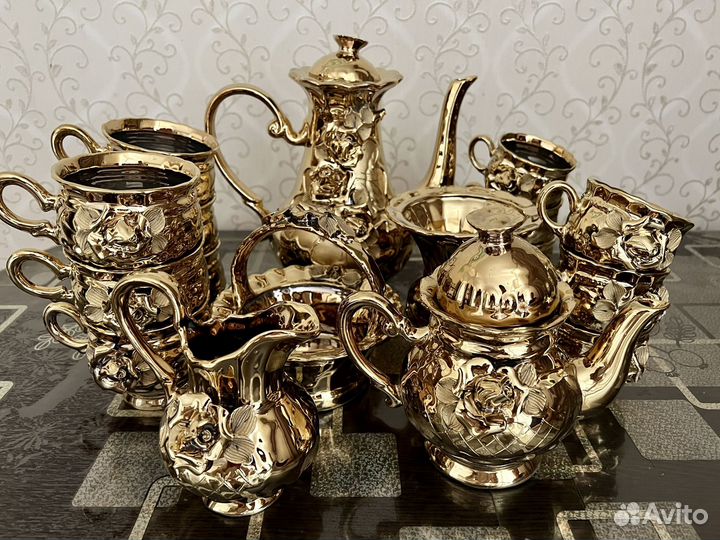 Чайно кофейный сервиз (новый)