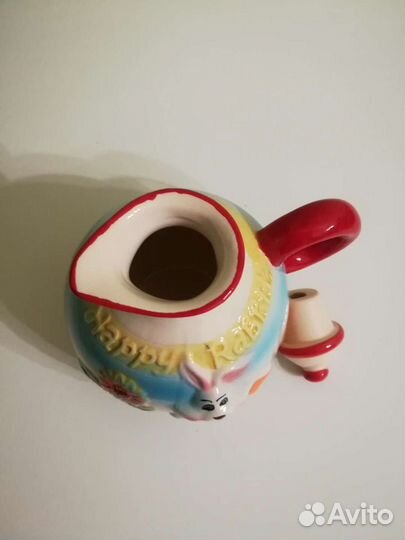 Молочник Зайчик, кувшинчик, керамика, новый