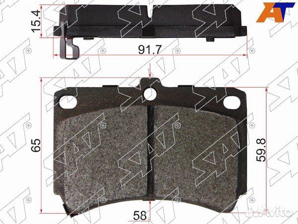 Колодки тормозные Передние mazda 323