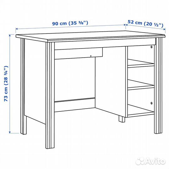 Компьютерный письменный стол IKEA Brusali