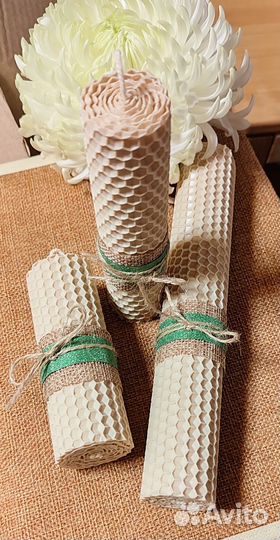 Свечи из натуральной вощины