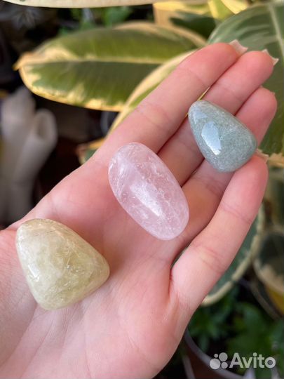 Цитрин розовый кварц авантюрин натуральные камни