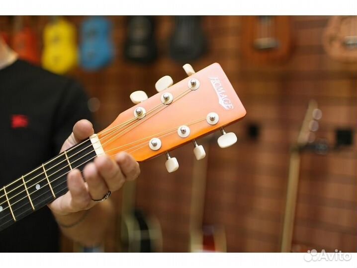 Homage LF-3800CT-SB с вырезом акустическая гитара