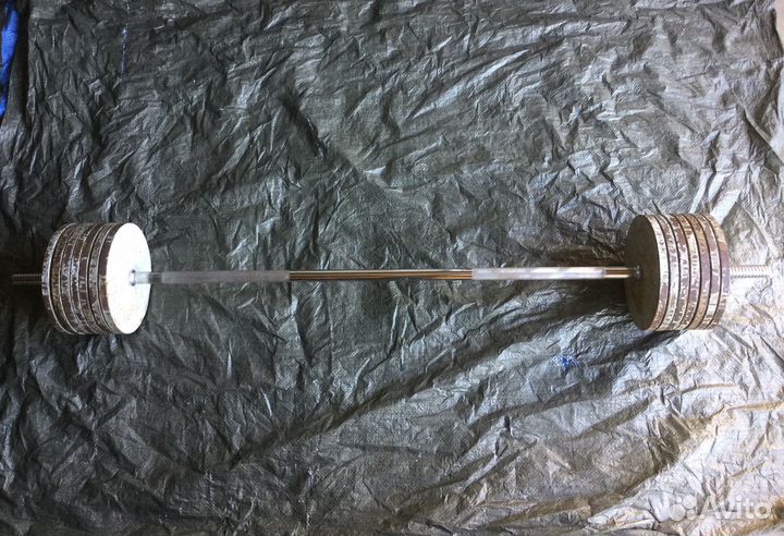 Штанга стальная, 80 кг, б/у