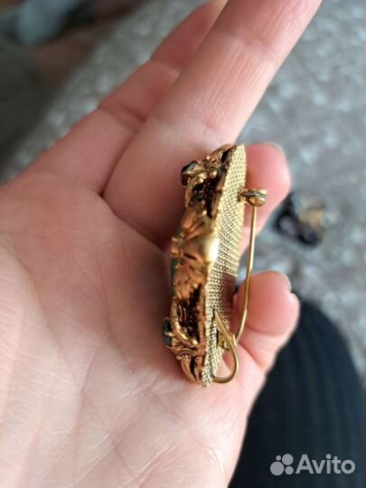 Брошь винтажная чехия