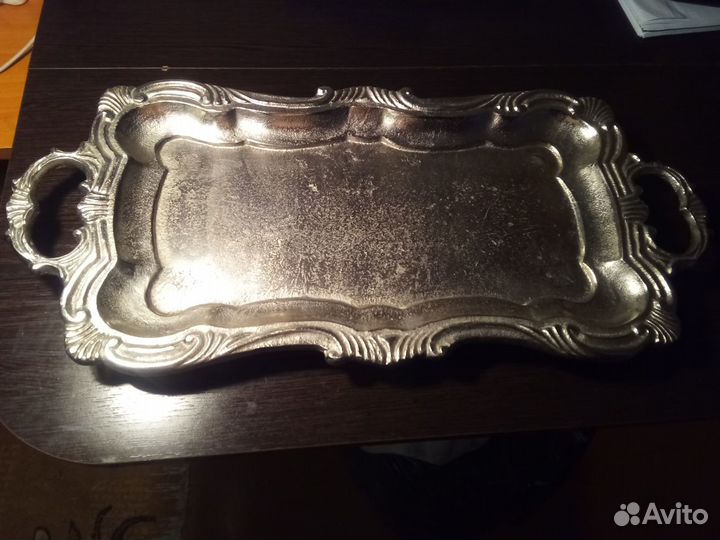 Поднос оловянный