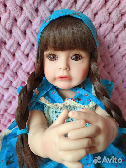 Кукла Реборн силиконовая,55см,можно купать