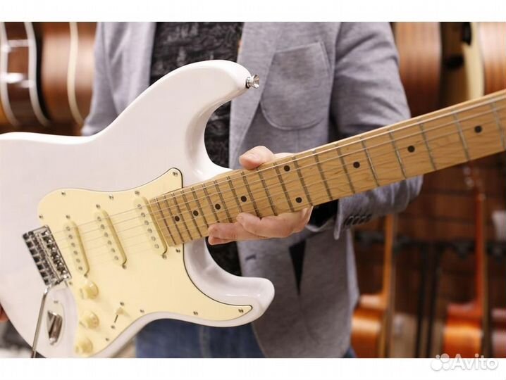 Stagg SES-55 WHB электрогитара, цвет белый