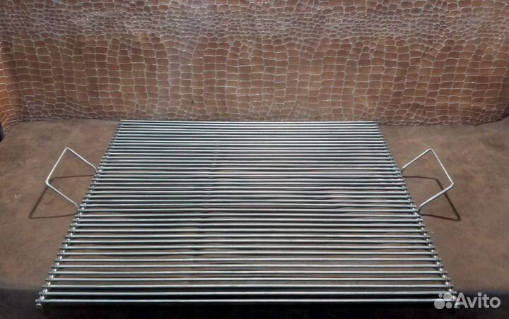 Решётка гриль нержавейка мясо кочерга