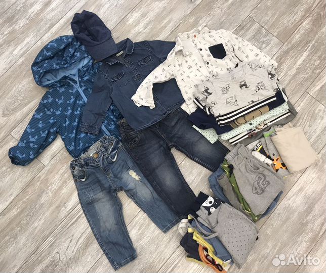 Фирменные вещи пакетом для мальчика 80 86