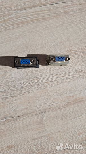 Два переходника dvi-i vga