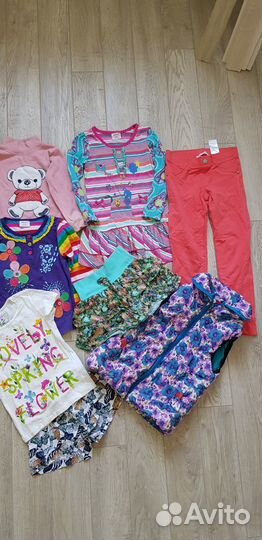 Вещи для девочки пакетом р.116-122