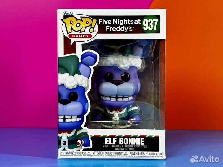 Funko Pop Games 937 Holiday Elf Bonnie (FNaF)