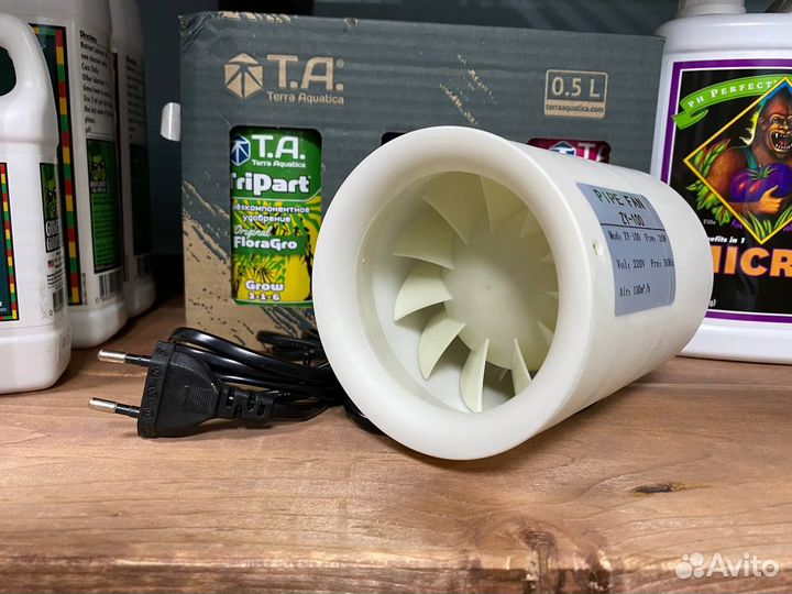 Канальный вентилятор ZY 100мм/ 130м3