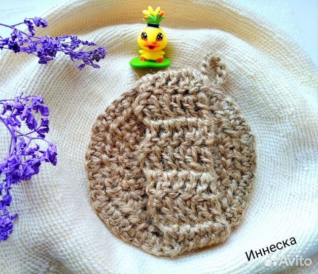 Эко Мочалка (губка ) вязаная из джута