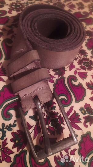 Ремень кожаный винтаж mexx