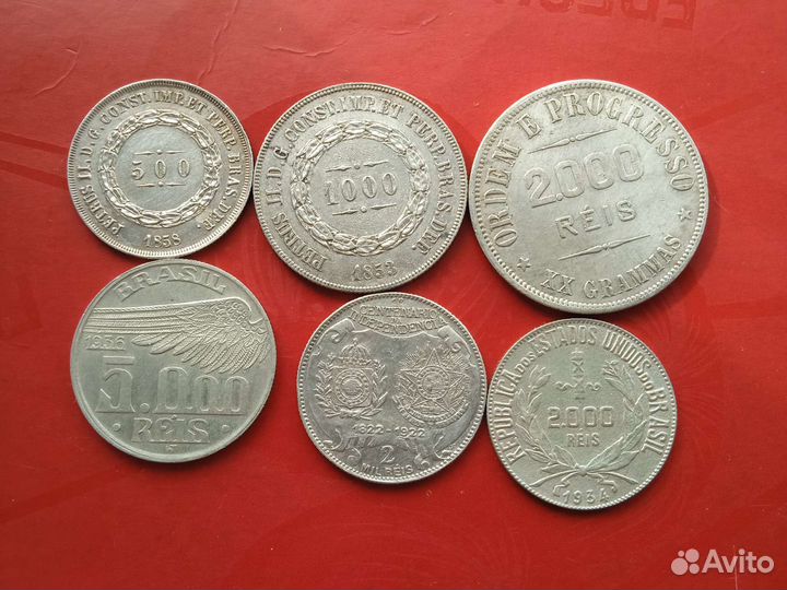 Иностранные монеты серебро