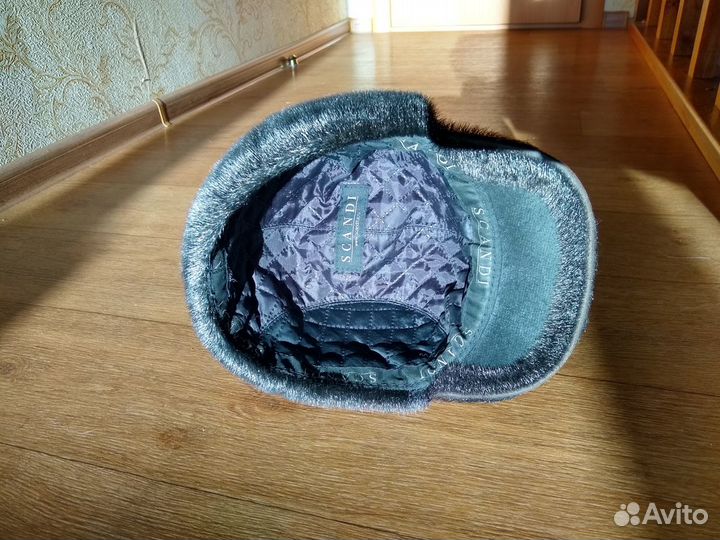 Шапка, модель кепка из меха нерпы р.57