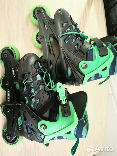Роликовые коньки раздвижные размер 36-39