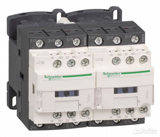 Контактор реверс. d 3р,18 a,но+нз,24v 50/60 гц,заж