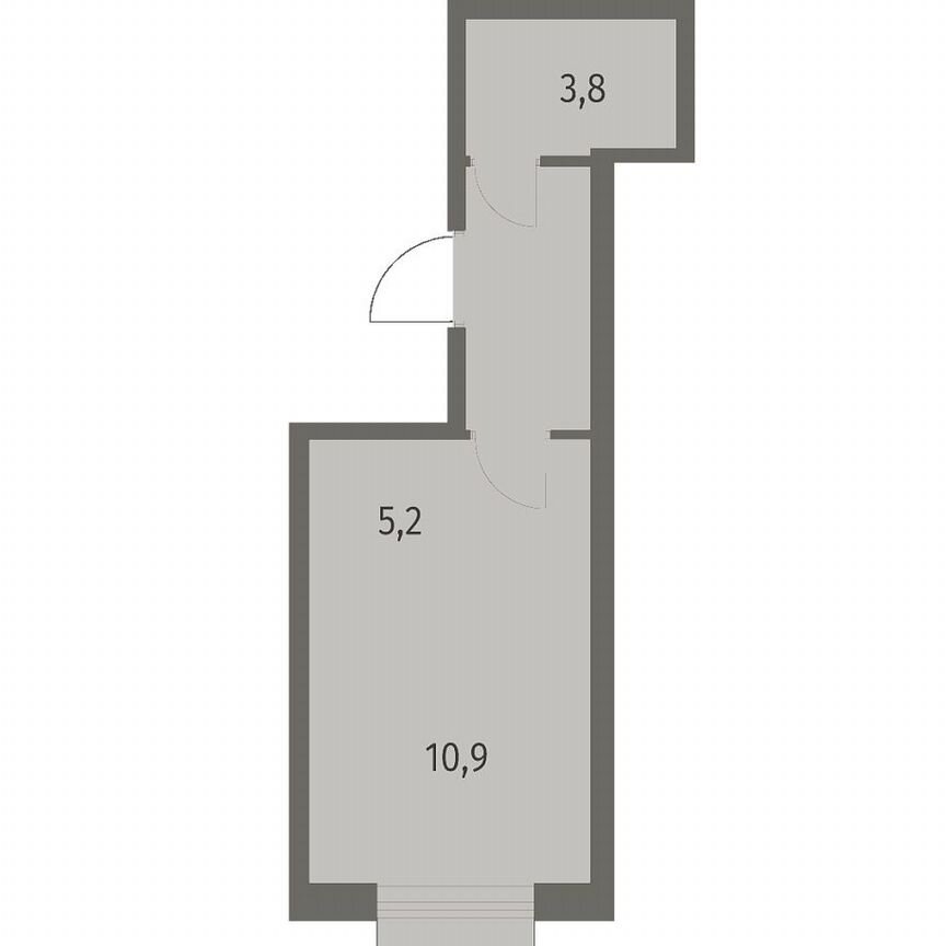 Квартира-студия, 23,6 м², 3/12 эт.