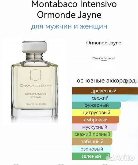 Ormonde jayne montabaco Intensivo 88 ml оригинал