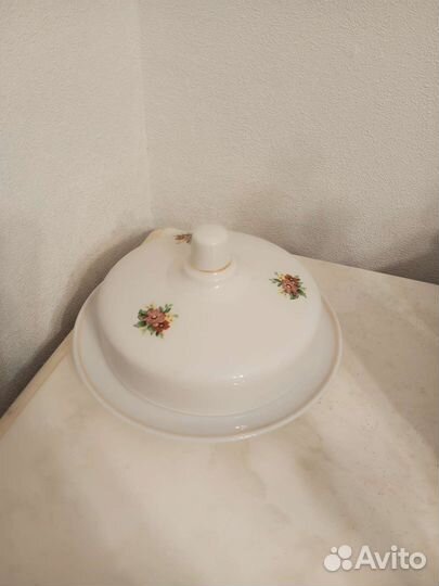 Масленка фарфор СССР