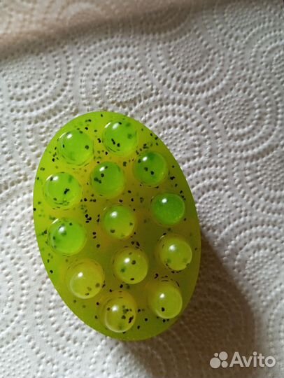 Массажное мыло - скраб с люфой ручной работы