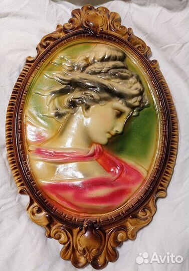 Панно настенное гипсовое барельеф СССР 42 на 27см