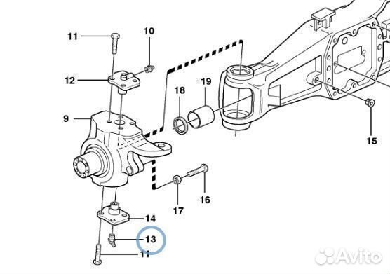 128881 Масленка тавотница в шкворень