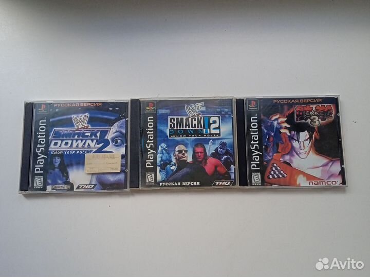 Игры для ps1 (Tekken 3, wwf smackdown 2)