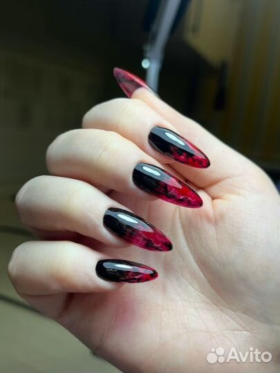 Маникюр с покрытием, наращивание, выезд