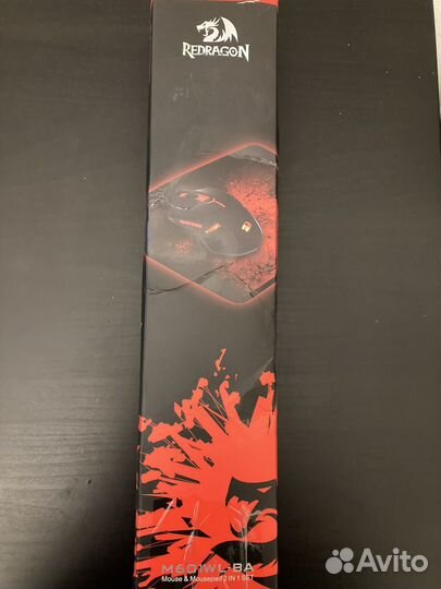 Игровая мышь+ковер redragon m601wl-ba новая