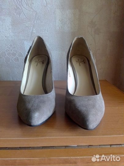 Туфли замшевые, женские