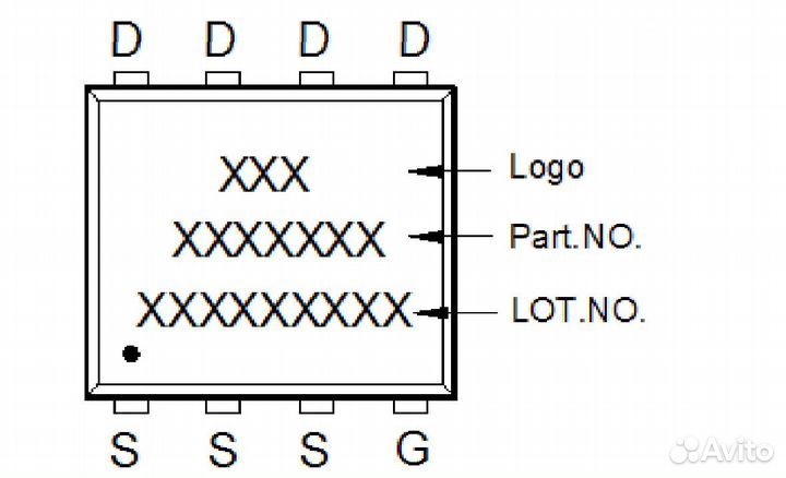 Микросхема PK5E4BA N-Channel MOSFET 30V 40A pdfn5